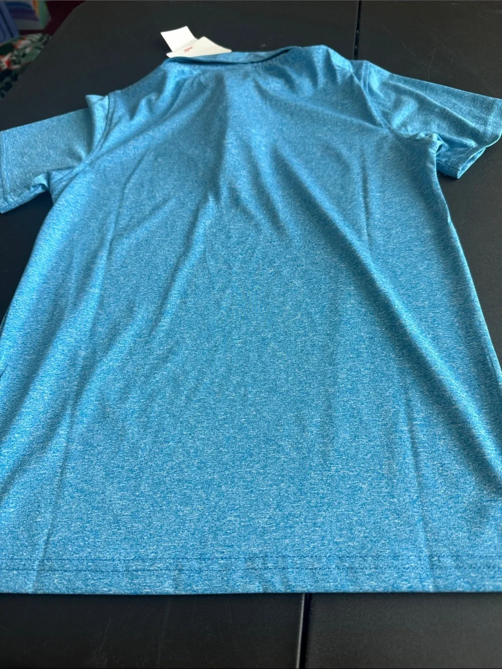 Puma Youth Heathered Aqua Blue Polo Shirt